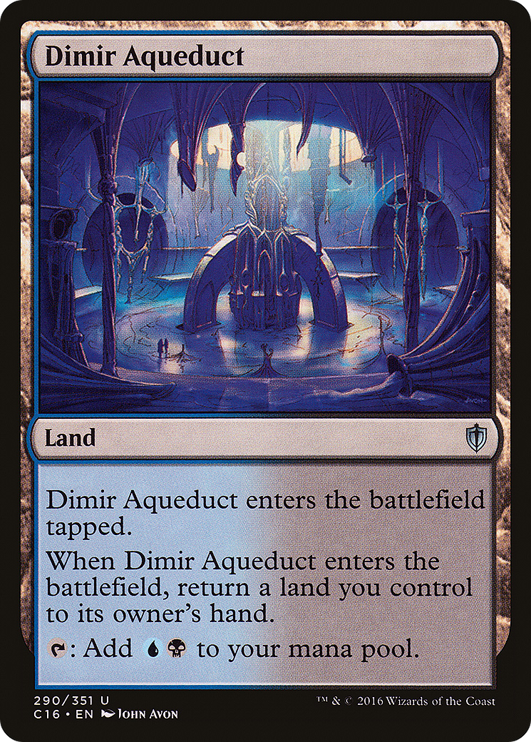 Image of Dimir Aqueduct (C16-290) - Commander 2016