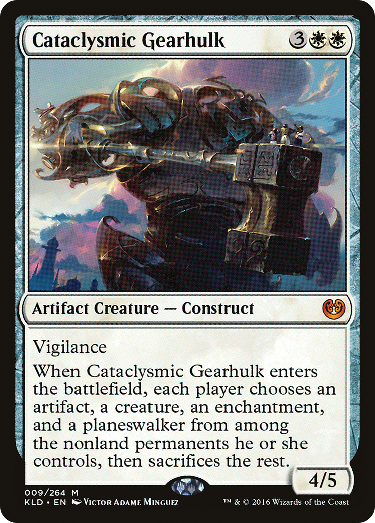 Image of Cataclysmic Gearhulk (KLD-009) - Kaladesh Foil