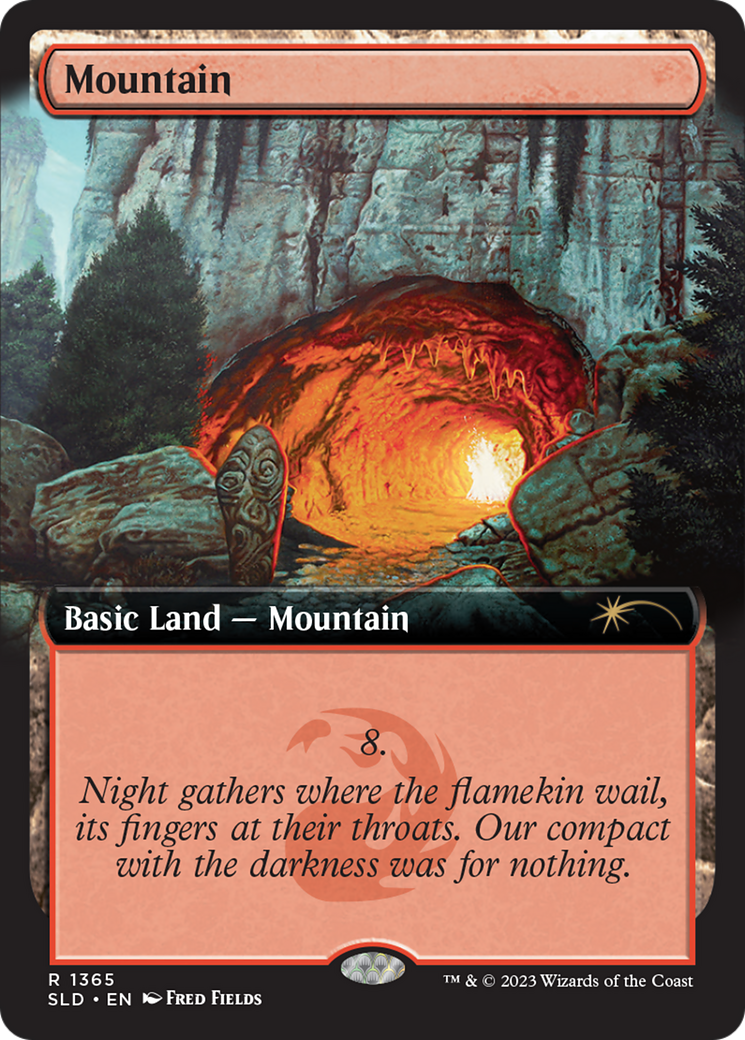 Image of Mountain (1365) (SLD-1365) - Secret Lair Drop: (Extended Art)