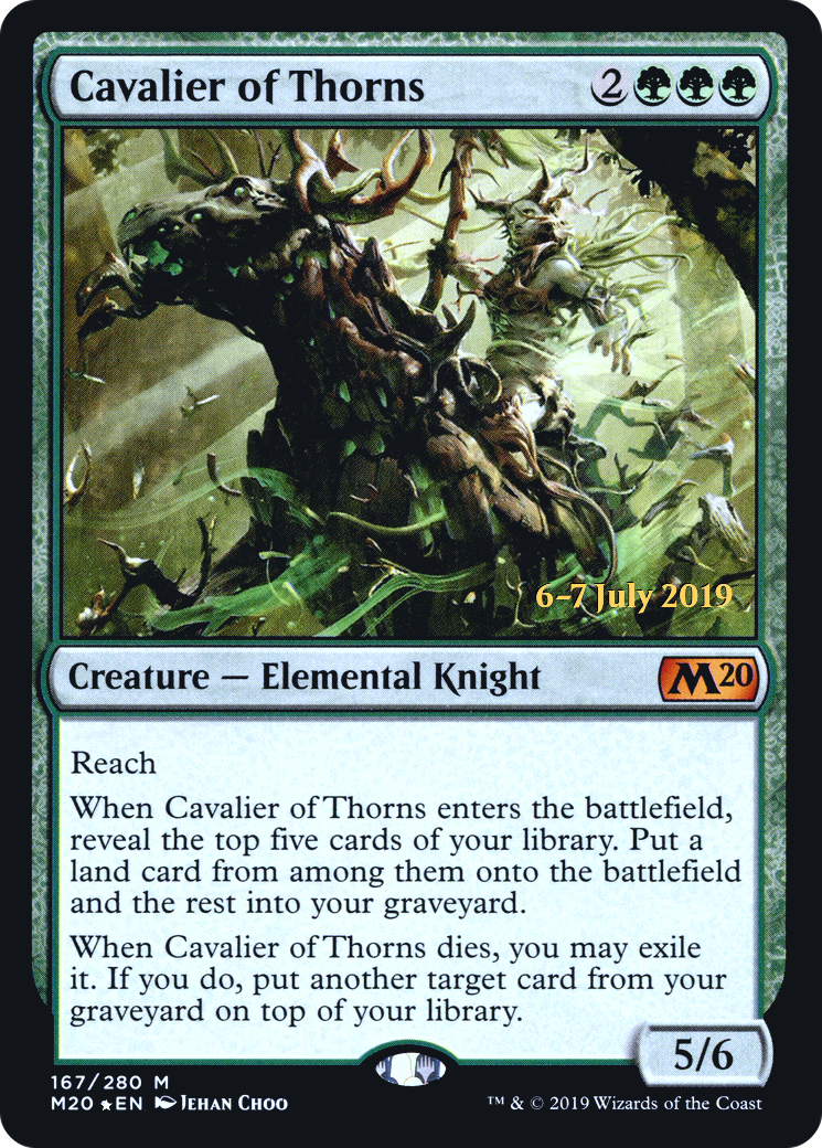 Image of Cavalier of Thorns (PRE-167) - Core Set 2020 Promos Foil