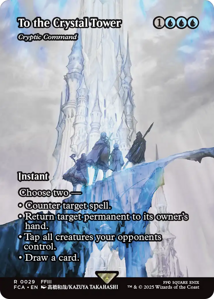 Image of To the Crystal Tower - Cryptic Command (Showcase) (FCA-029) - FINAL FANTASY: Through the Ages / To the Crystal Tower (Borderless) Foil