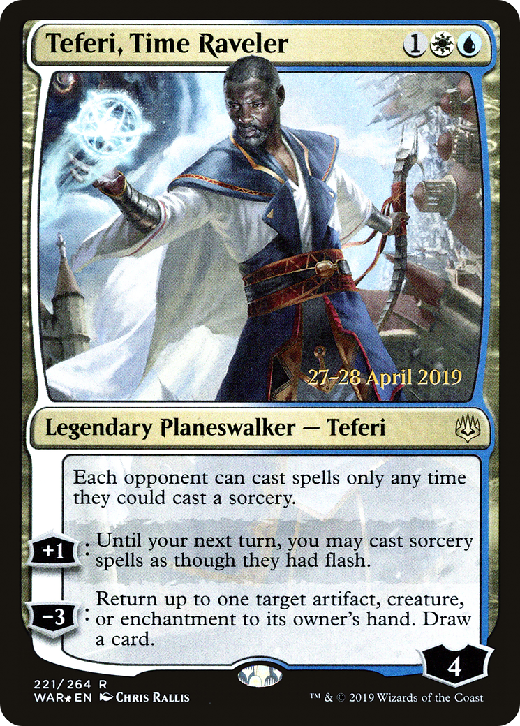 Image of Teferi, Time Raveler (PRE-221S) - War of the Spark Promos Foil