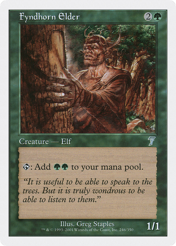 Image of Fyndhorn Elder (7ED-246) - 7th Edition
