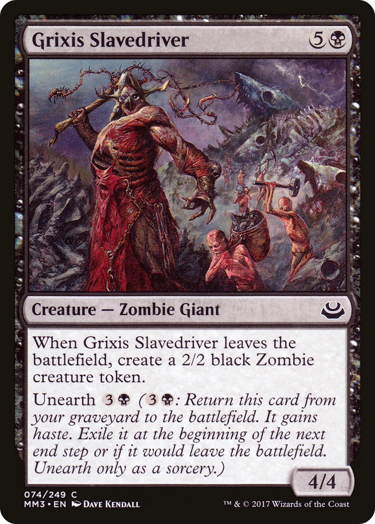 Image of Grixis Slavedriver (MM3-074) - Modern Masters 2017