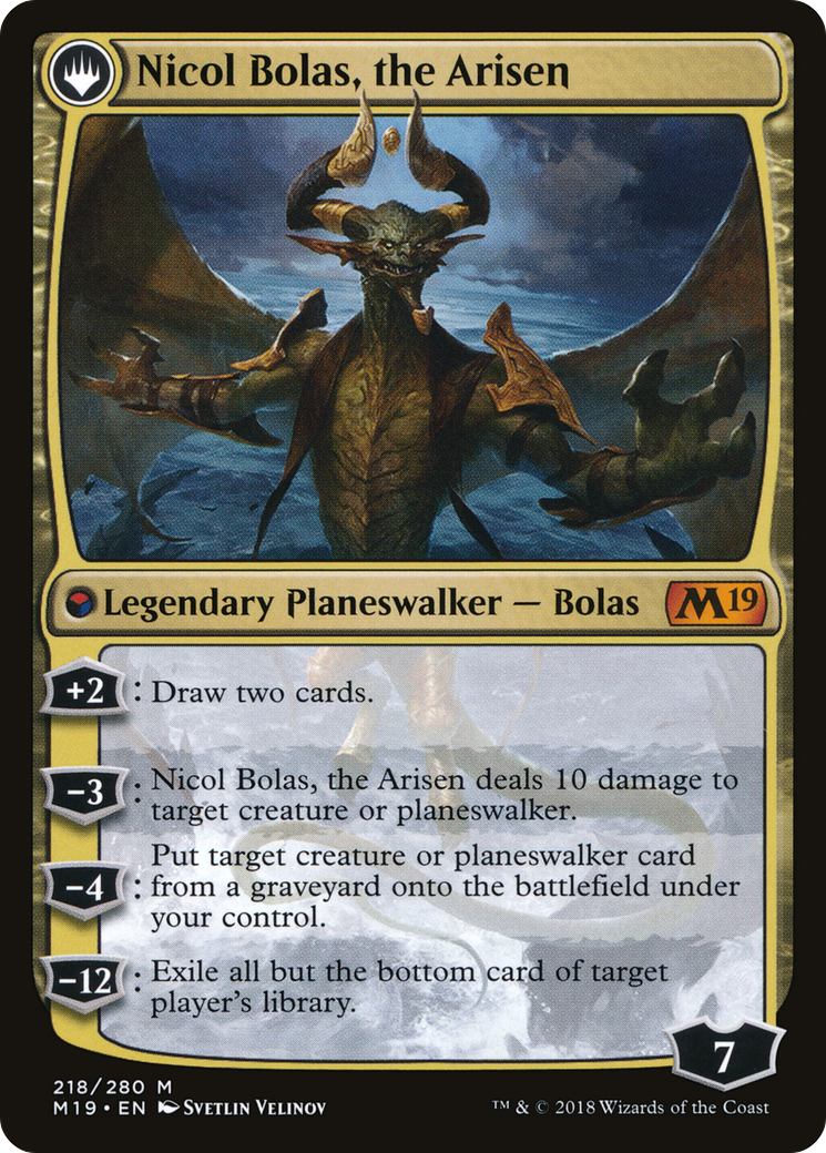 Image of Nicol Bolas, the Ravager (M19-218) - Core Set 2019: (originpwdfc)