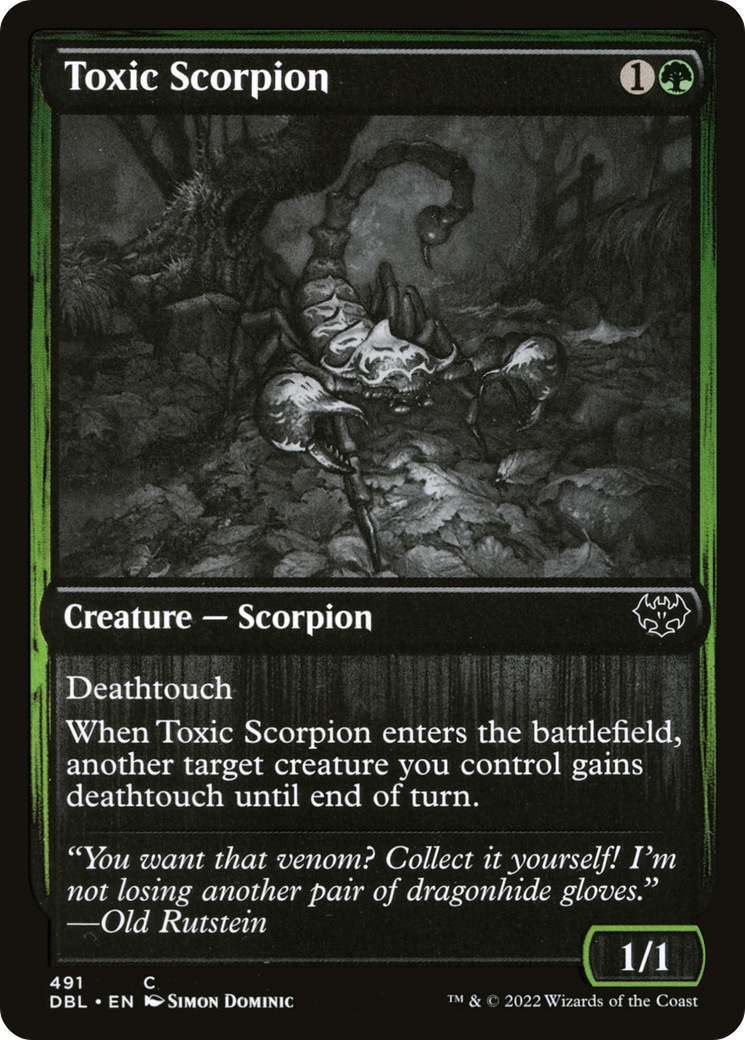 Image of Toxic Scorpion (DBL-491) - Innistrad: Double Feature Foil