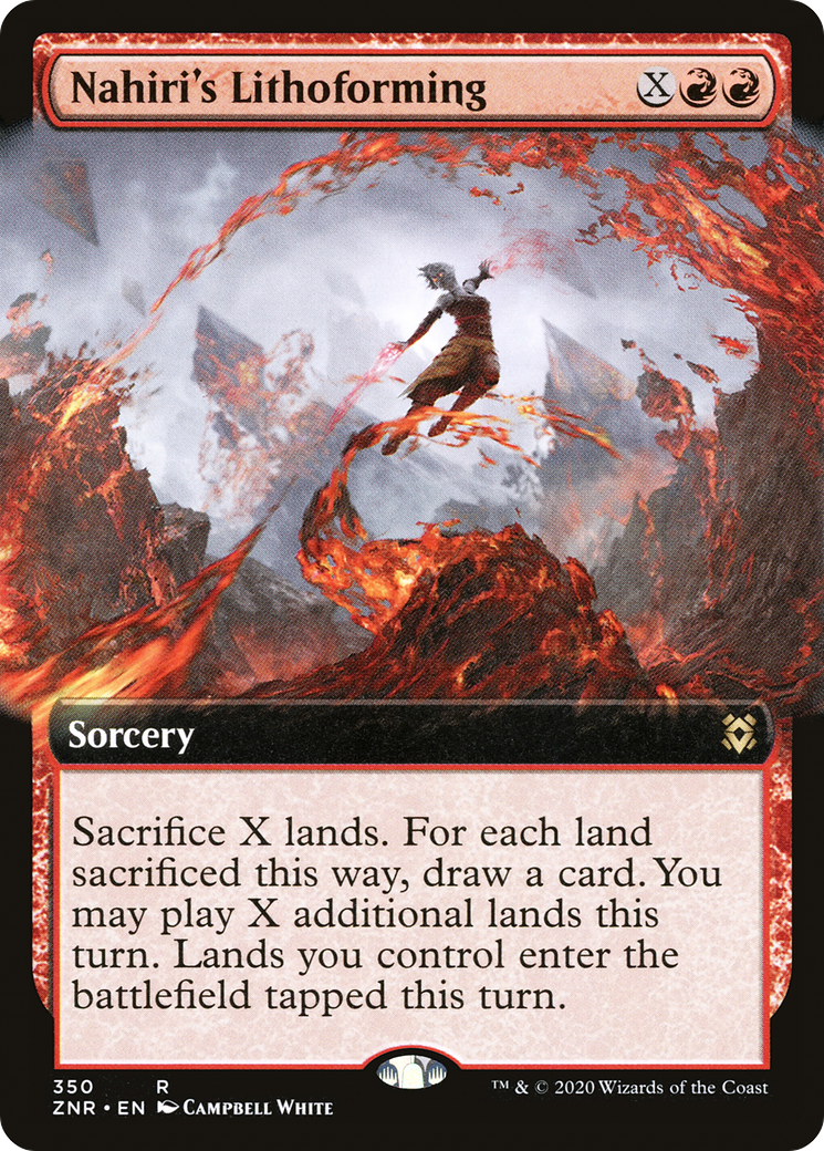 Image of Nahiri's Lithoforming (Extended Art) (ZNR-350) - Zendikar Rising: (Extended Art)