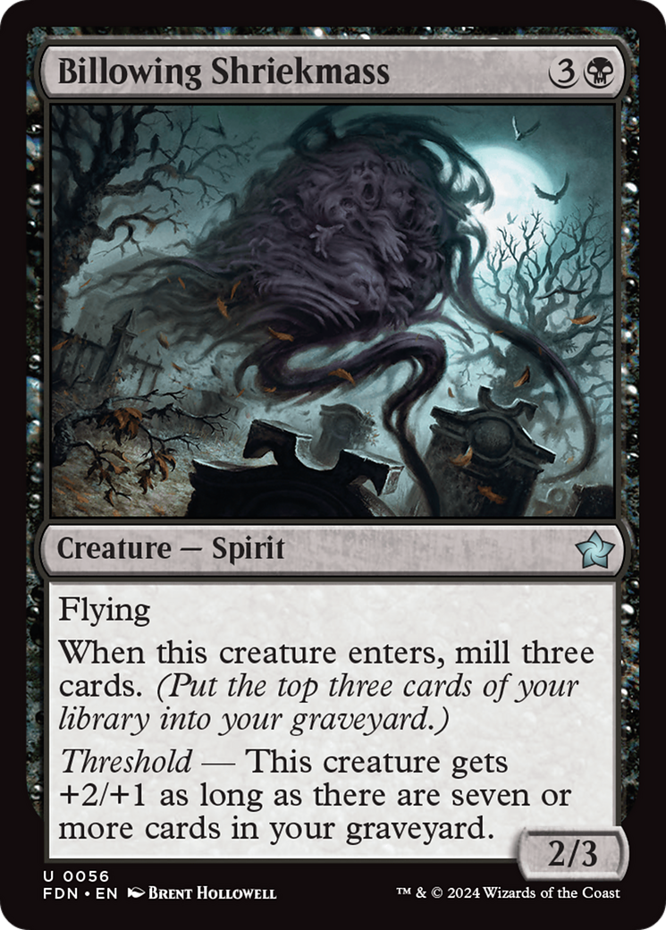 Image of Billowing Shriekmass (FDN-056) - Foundations Foil