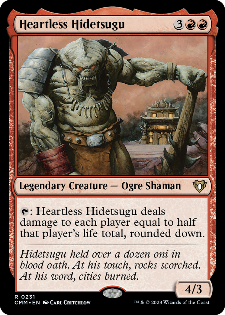 Image of Heartless Hidetsugu (CMM-231) - Commander Masters Foil