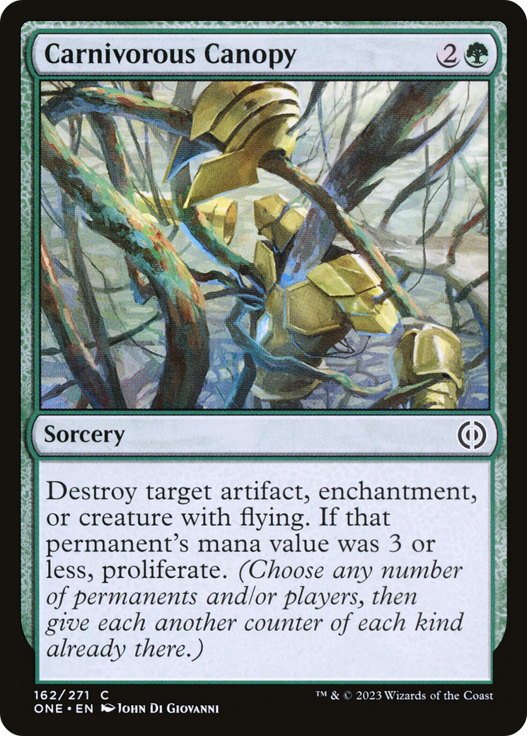 Image of Carnivorous Canopy (ONE-162) - Phyrexia: All Will Be One