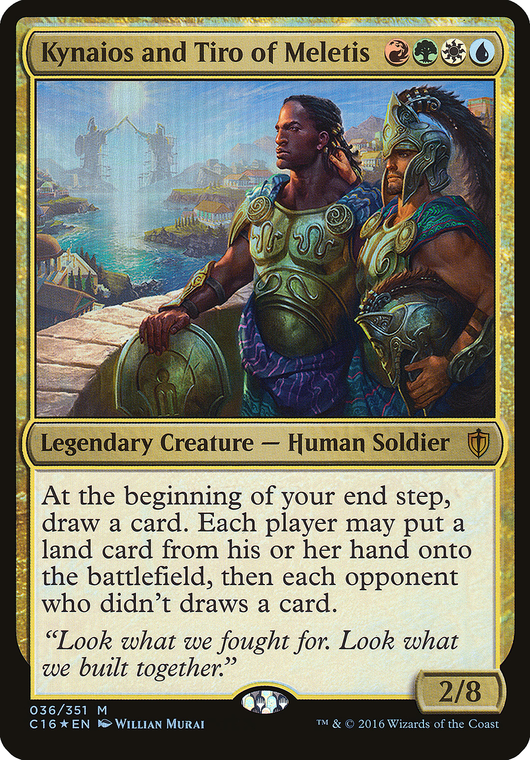 Image of Kynaios and Tiro of Meletis (Commander 2016) (OVER-036) - Commander 2016 Oversized Foil