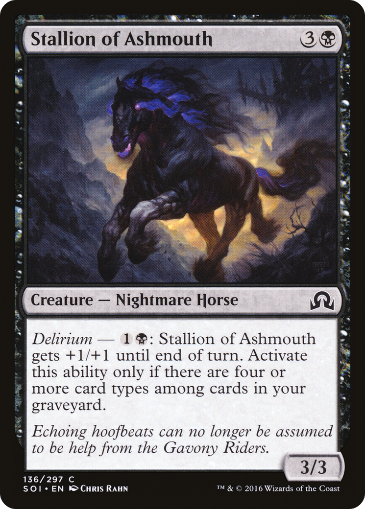 Image of Stallion of Ashmouth (SOI-136) - Shadows over Innistrad Foil
