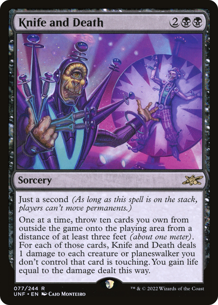 Image of Knife and Death (UNF-077) - Unfinity
