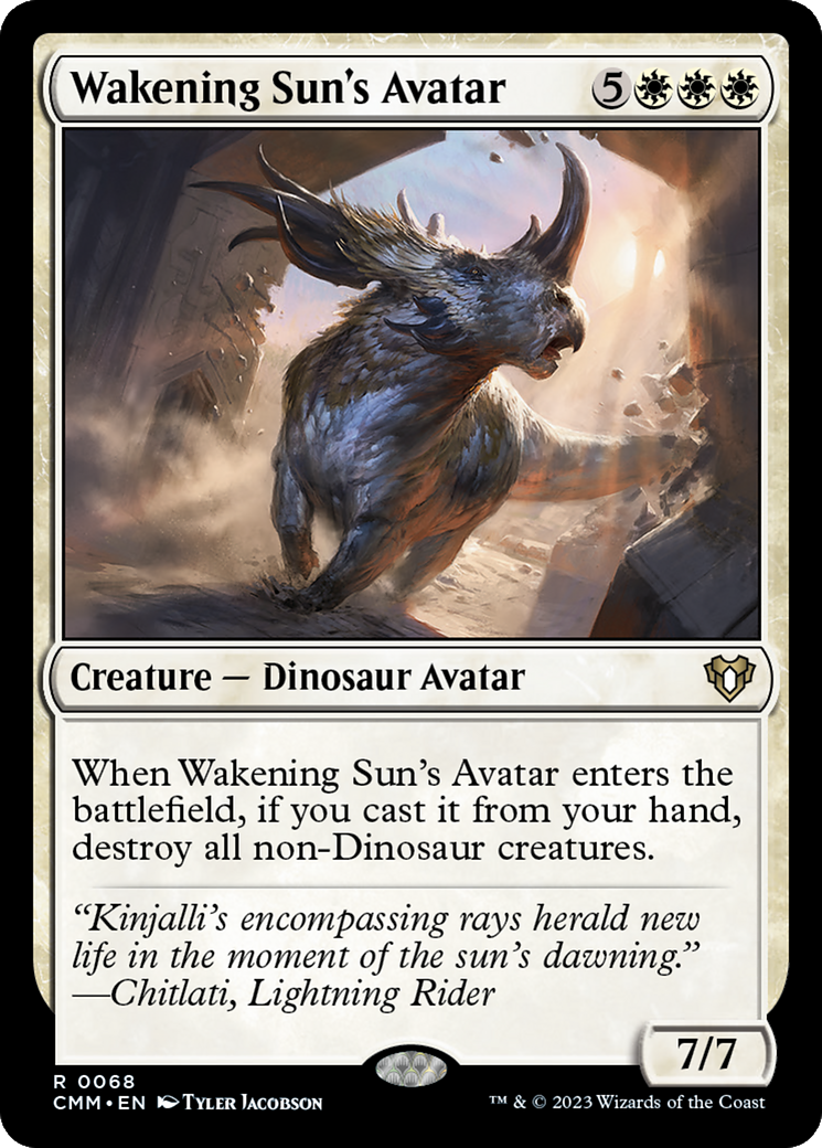 Image of Wakening Sun's Avatar (CMM-068) - Commander Masters Foil