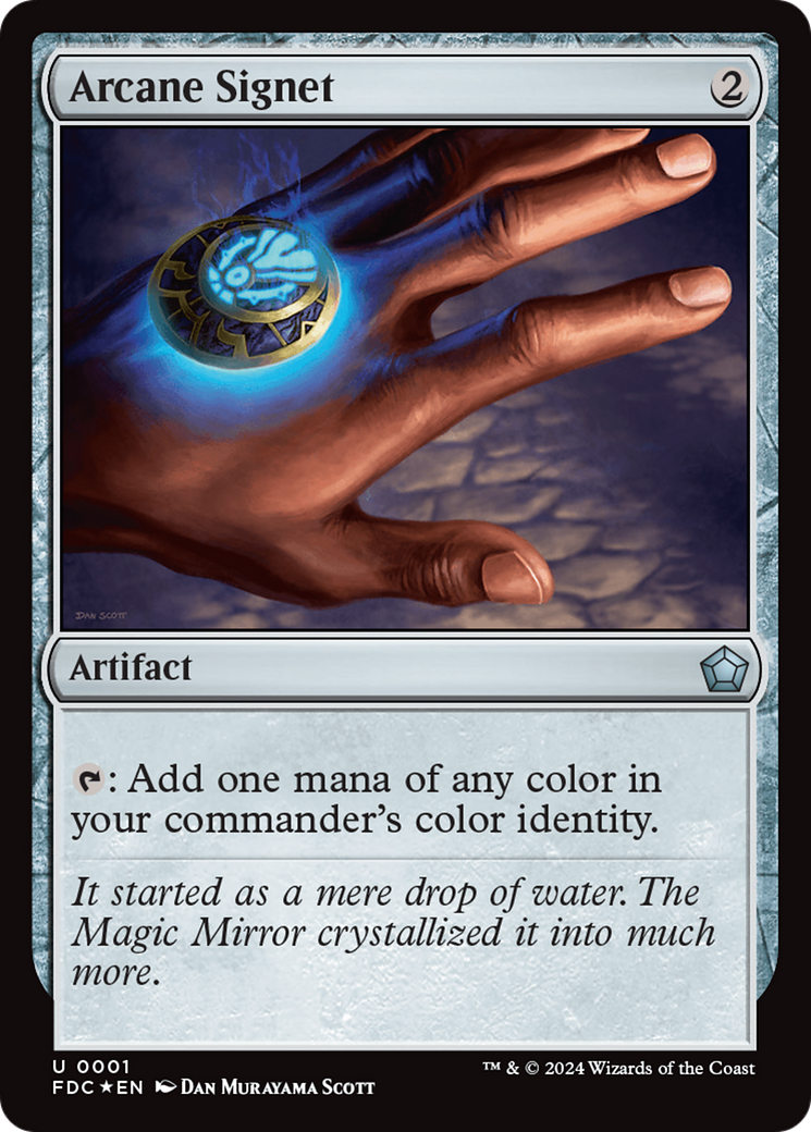 Image of Arcane Signet (FDC-001) - Foundations Commander Foil