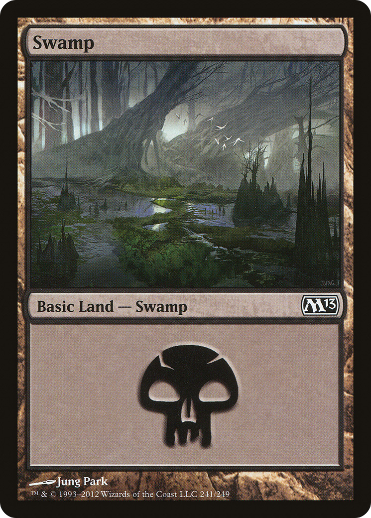 Image of Swamp (241) (M13-241) - Magic 2013 Foil