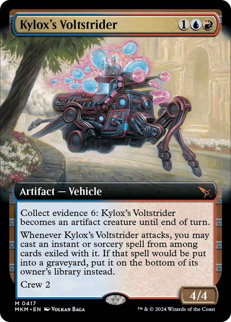 Image of Kylox's Voltstrider (Extended Art) (MKM-417) - Murders at Karlov Manor: (Extended Art)