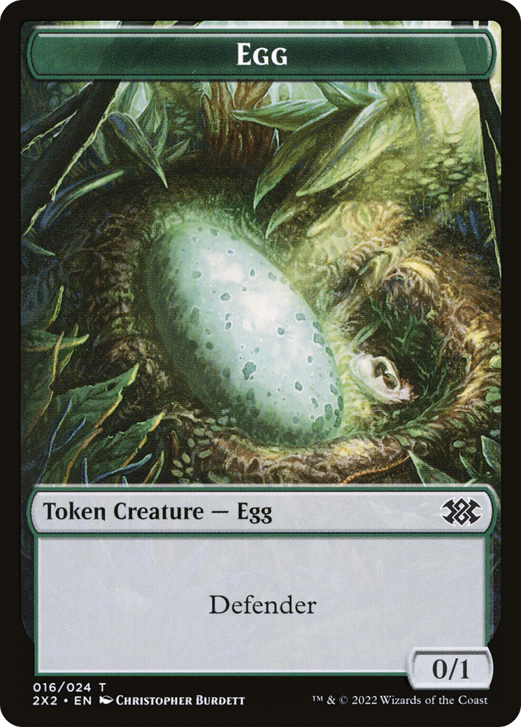 Image of Egg (T2X2-016) - Double Masters 2022 Tokens Foil