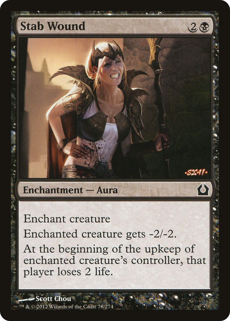 Image of Stab Wound (RTR-078) - Return to Ravnica Foil