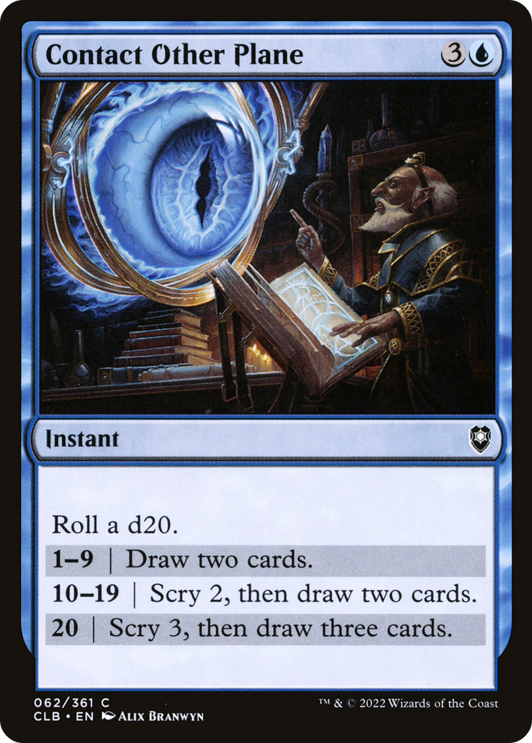 Image of Contact Other Plane (CLB-062) - Commander Legends: Battle for Baldur's Gate Foil