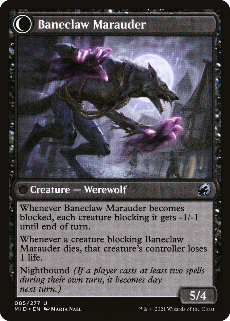 Image of Baneblade Scoundrel (MID-085) - Innistrad: Midnight Hunt: (Double Faced Transform)