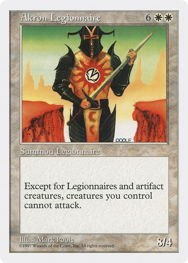 Image of Akron Legionnaire (5ED-) - Fifth Edition