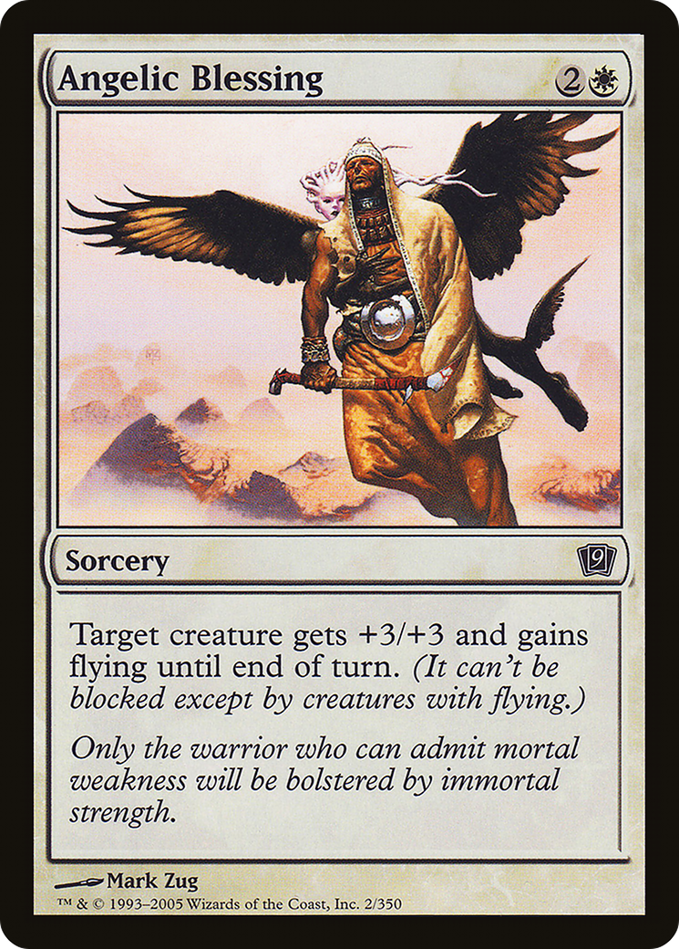 Image of Angelic Blessing (9ED-002) - 9th Edition Foil