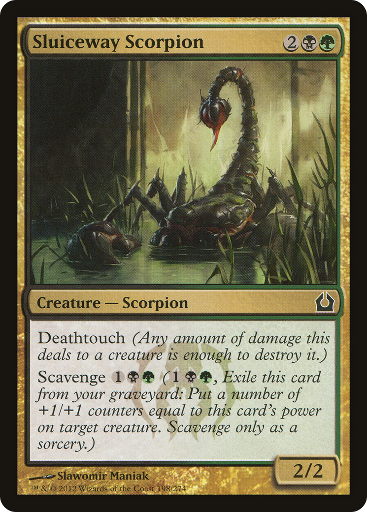 Image of Sluiceway Scorpion (RTR-198) - Return to Ravnica