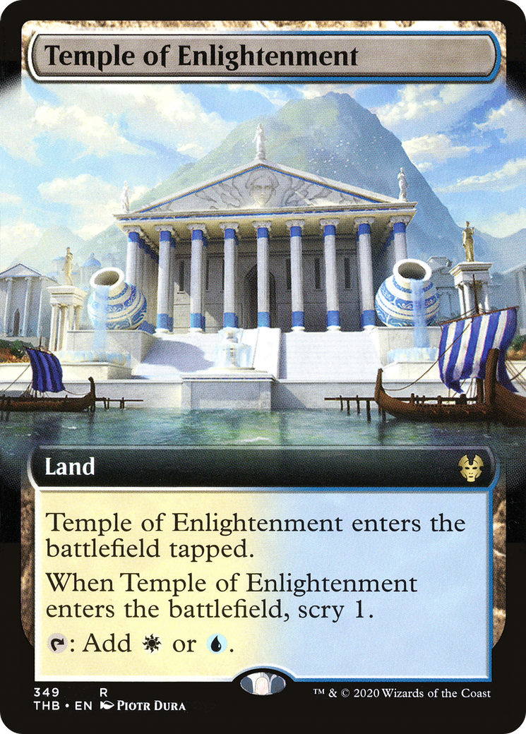 Image of Temple of Enlightenment (Extended Art) (THB-349) - Theros Beyond Death: (Extended Art) Foil