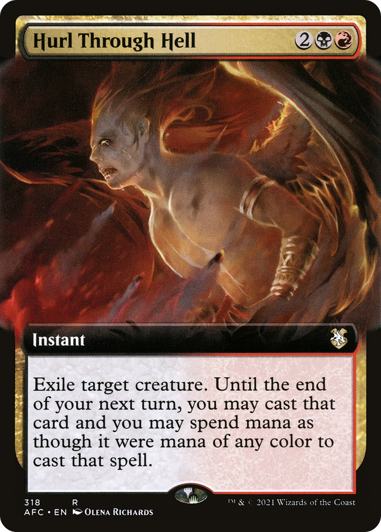 Image of Hurl Through Hell (Extended Art) (AFC-318) - Forgotten Realms Commander: (Extended Art)