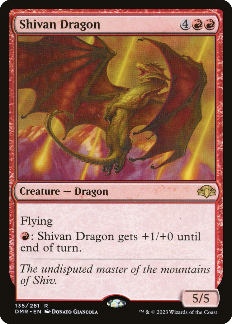 Image of Shivan Dragon (DMR-135) - Dominaria Remastered