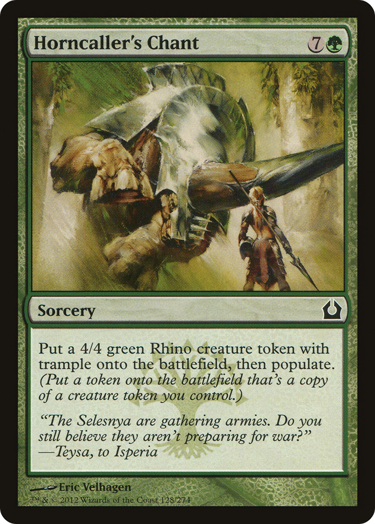 Image of Horncaller's Chant (RTR-128) - Return to Ravnica Foil