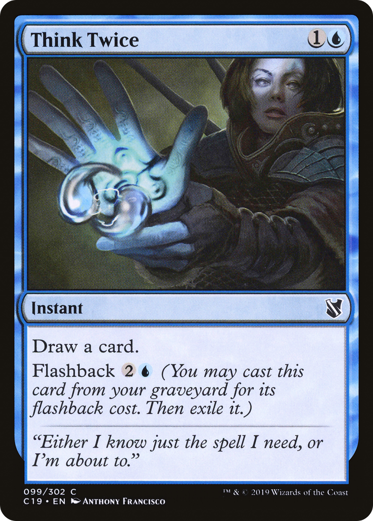 Image of Think Twice (C19-099) - Commander 2019