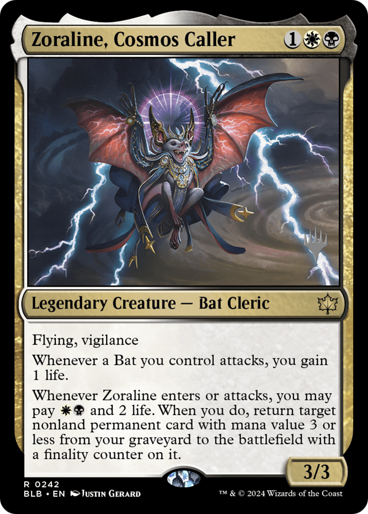 Image of Zoraline, Cosmos Caller (PPBLB-242) - Bloomburrow Promos Foil