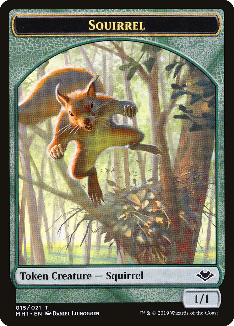 Image of Squirrel (TMH1-015) - Modern Horizons Tokens Foil