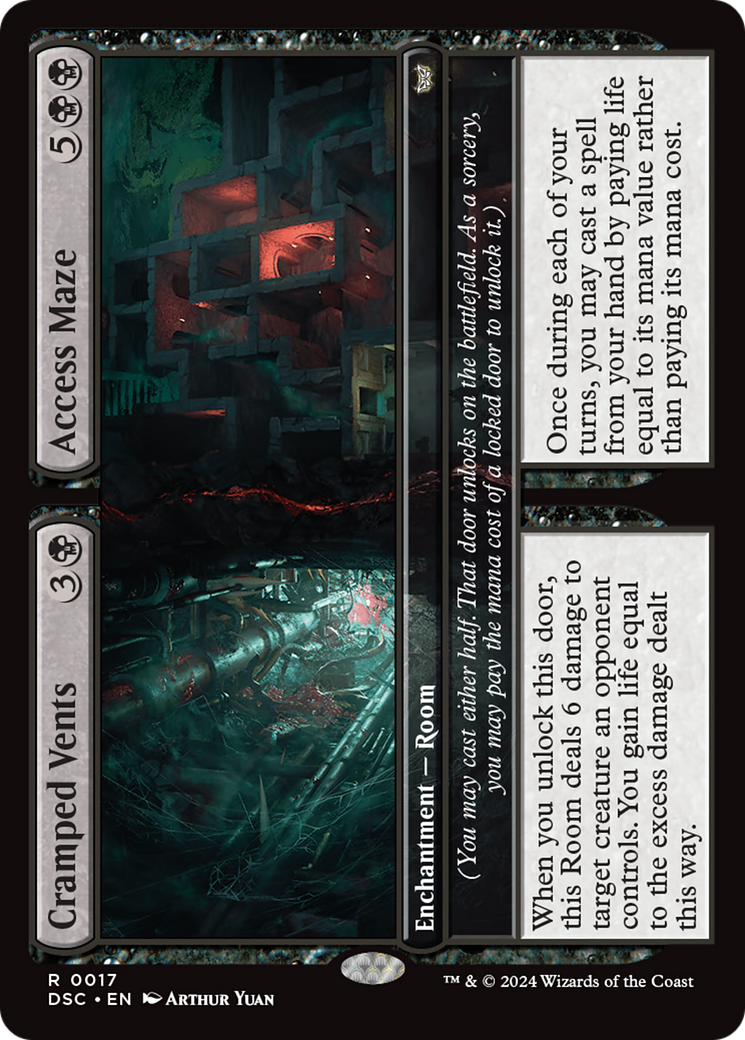 Image of Cramped Vents // Access Maze (DSC-017) - Duskmourn: House of Horror Commander