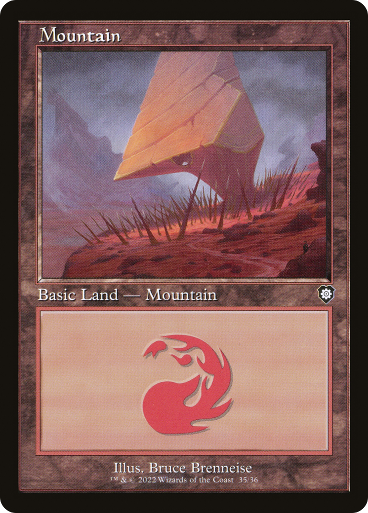 Image of Mountain (35) (Retro Frame) (BRC-035) - The Brothers' War Commander
