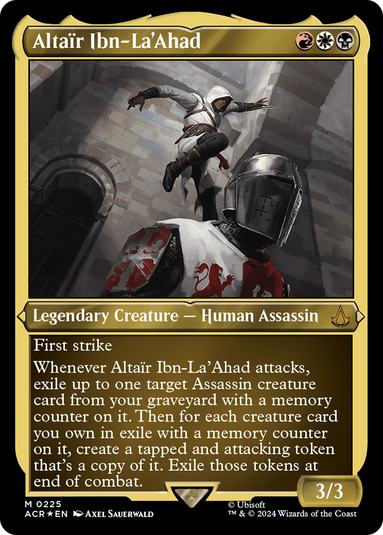 Image of Altaïr Ibn-La'Ahad (ACR-225) - Assassin's Creed Etched Foil