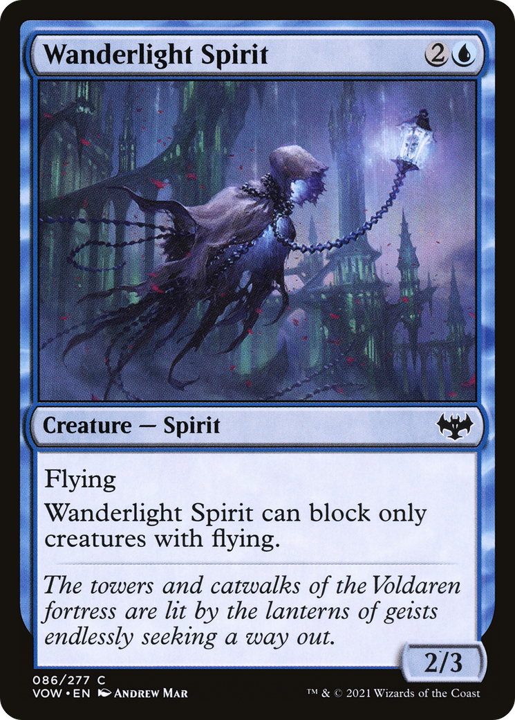 Image of Wanderlight Spirit (VOW-086) - Innistrad: Crimson Vow Foil