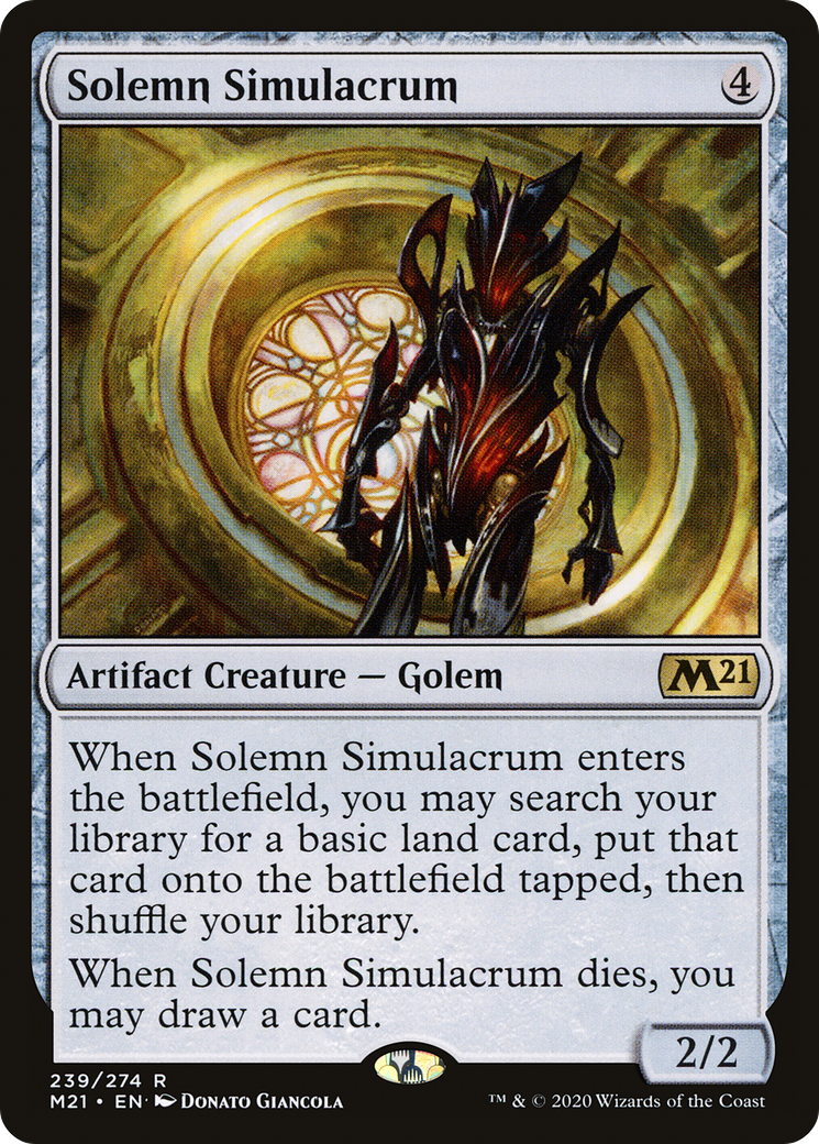 Image of Solemn Simulacrum (M21-239) - Core Set 2021 Foil