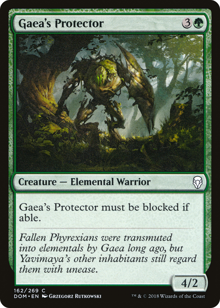 Image of Gaea's Protector (DOM-162) - Dominaria Foil