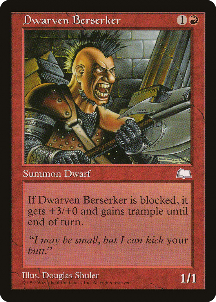 Image of Dwarven Berserker (WTH-) - Weatherlight