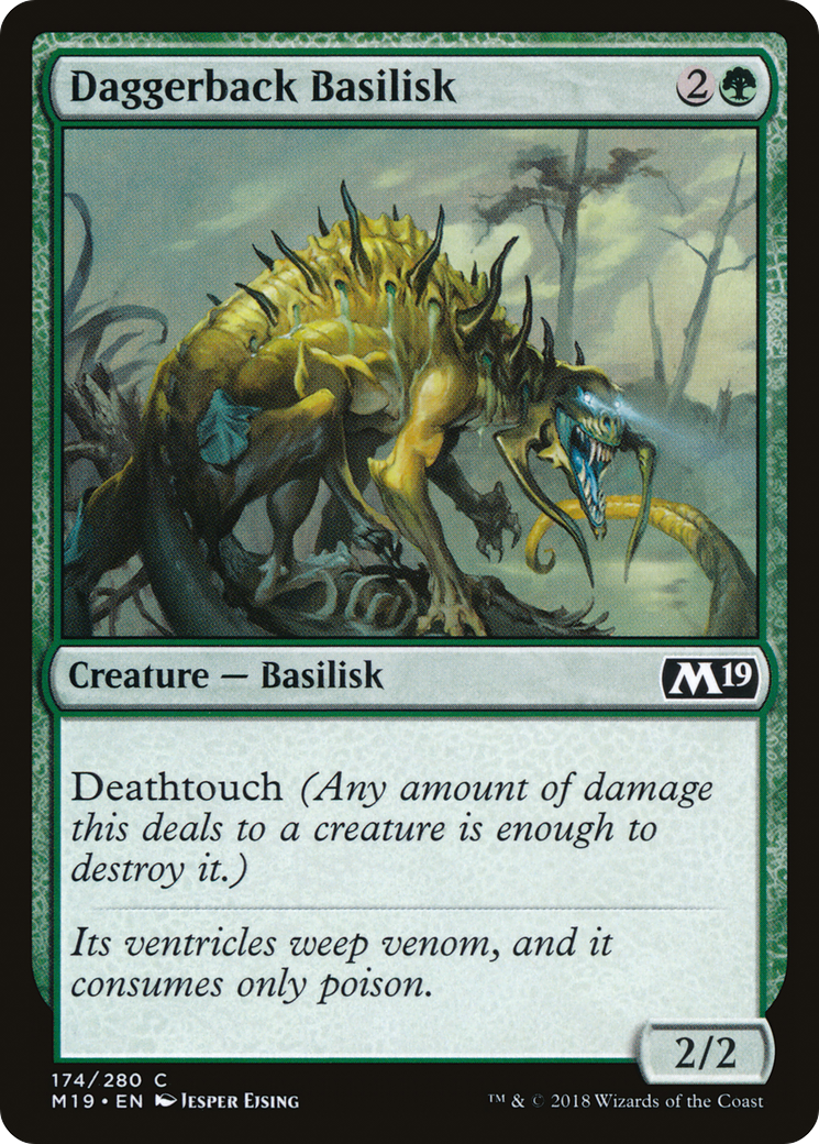Image of Daggerback Basilisk (M19-174) - Core Set 2019 Foil
