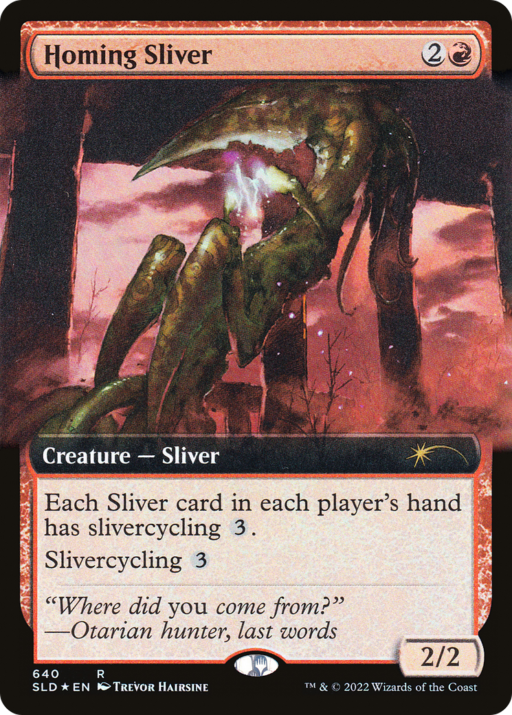 Image of Homing Sliver (Extended Art) (SLD-640) - Secret Lair Drop: (Extended Art) Foil