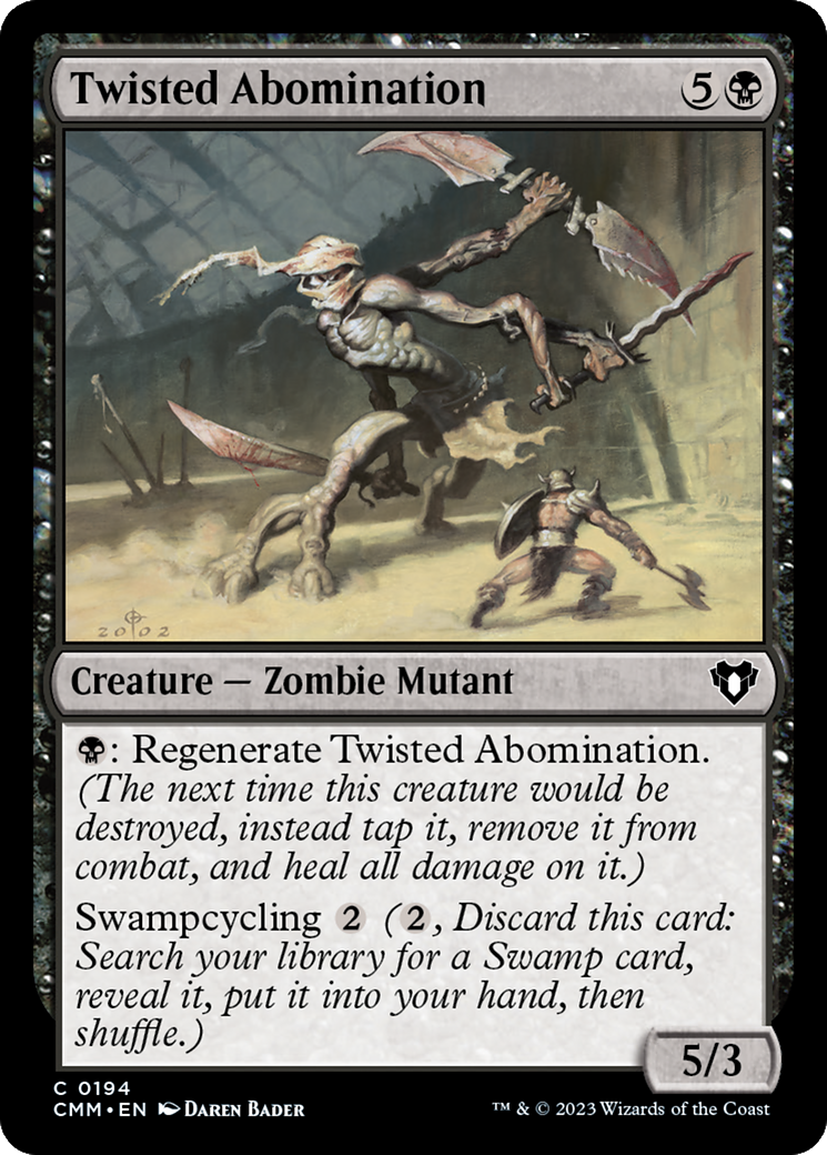 Image of Twisted Abomination (CMM-194) - Commander Masters Foil