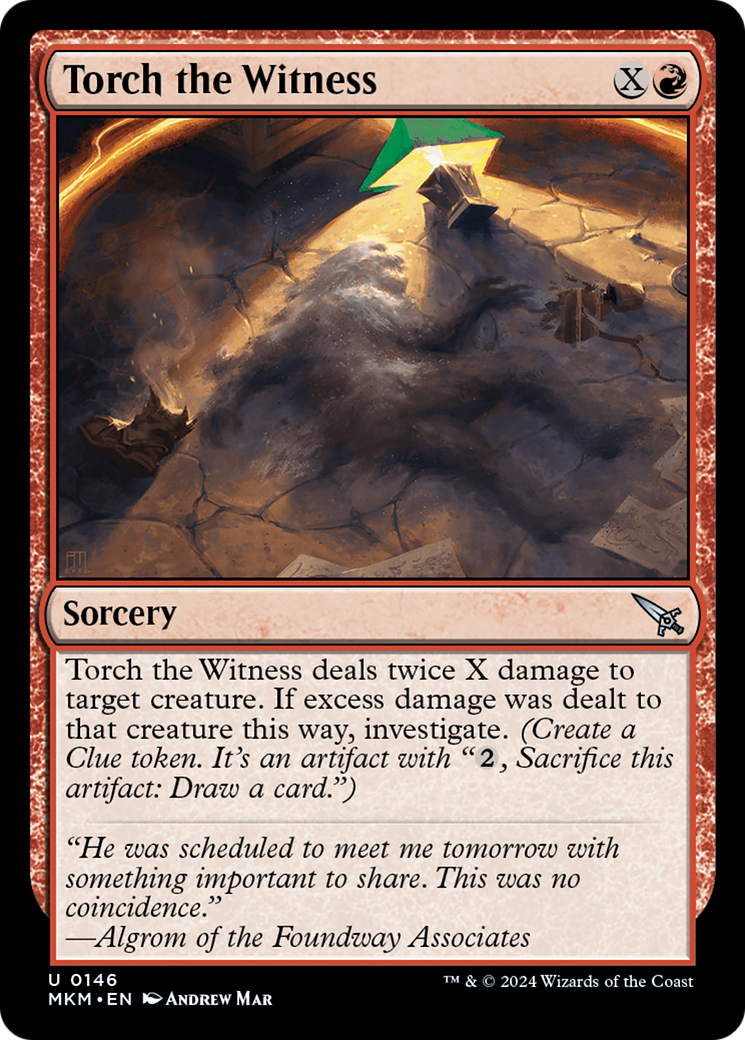 Image of Torch the Witness (b) (MKM-146) - Murders at Karlov Manor