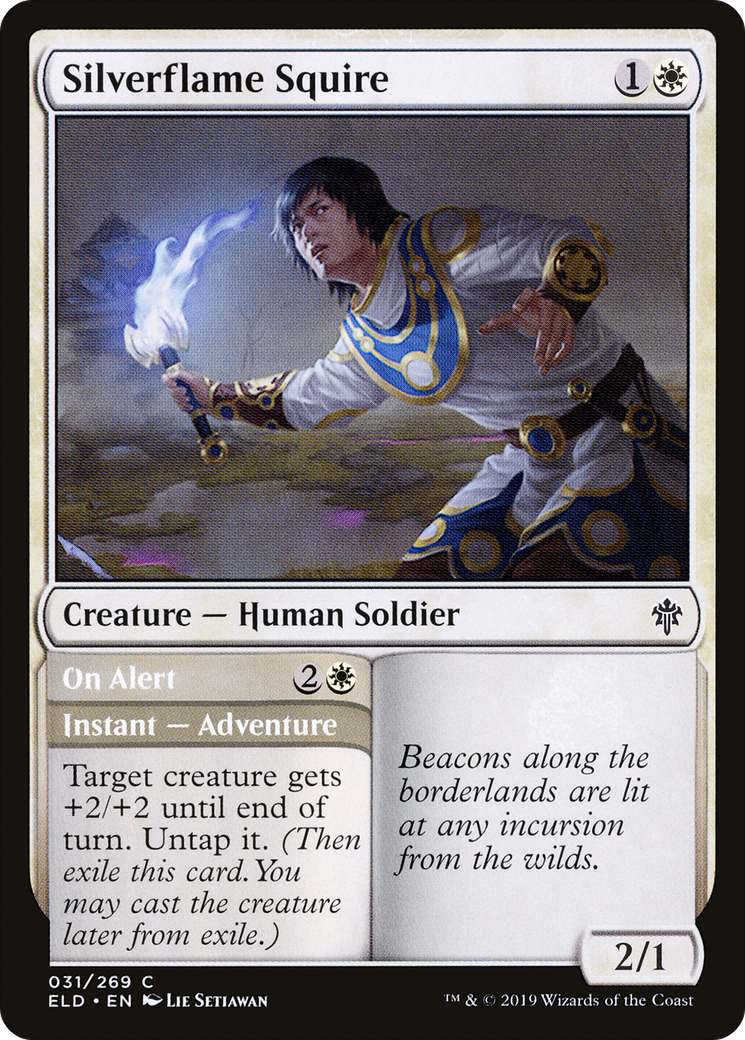 Image of Silverflame Squire (ELD-031) - Throne of Eldraine Foil