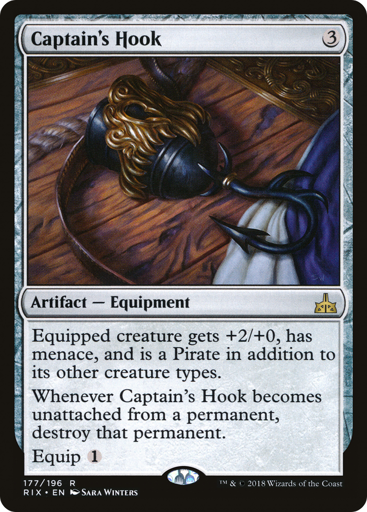 Image of Captain's Hook (RIX-177) - Rivals of Ixalan Foil