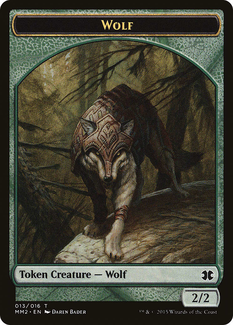 Image of Wolf Token (MM2-013) - Modern Masters 2015 Tokens