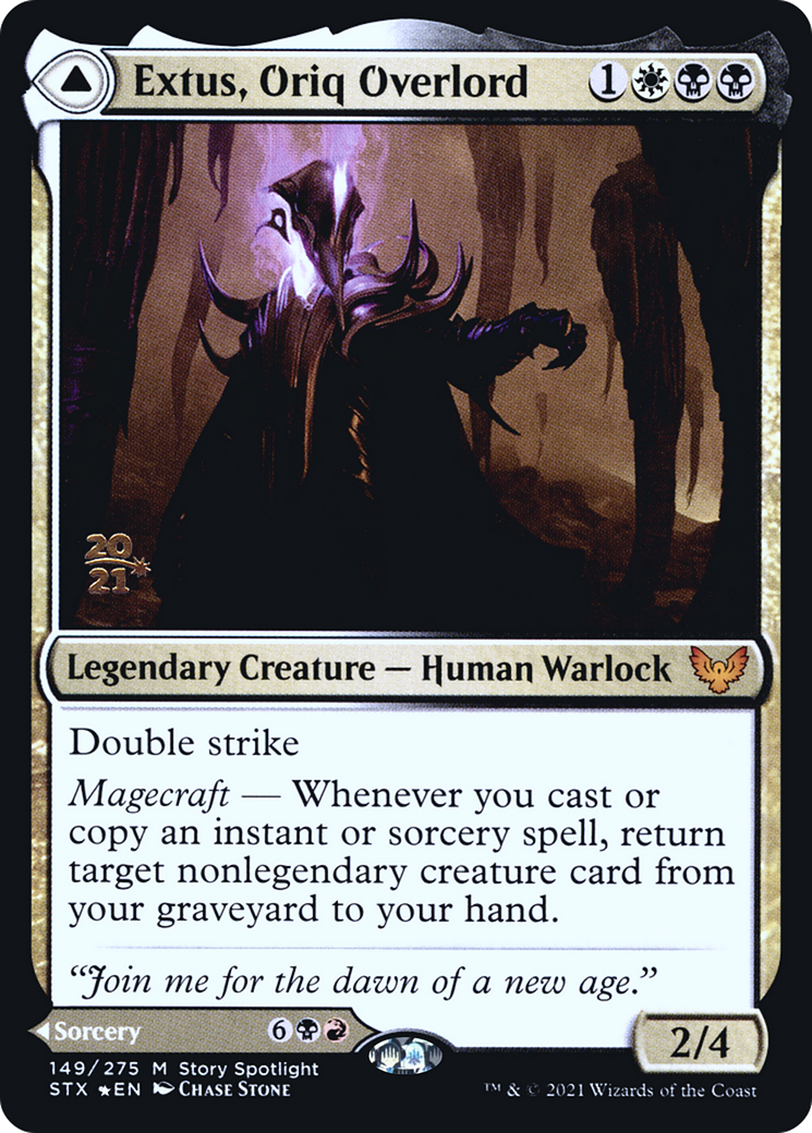 Image of Extus, Oriq Overlord (PRE-149) - Strixhaven: School of Mages Promos Foil